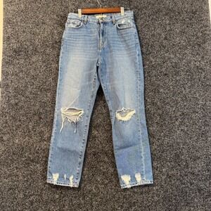 Current/Elliott‎ The Stiletto Jeans Womens Size 27 Blue Distressed High Rise